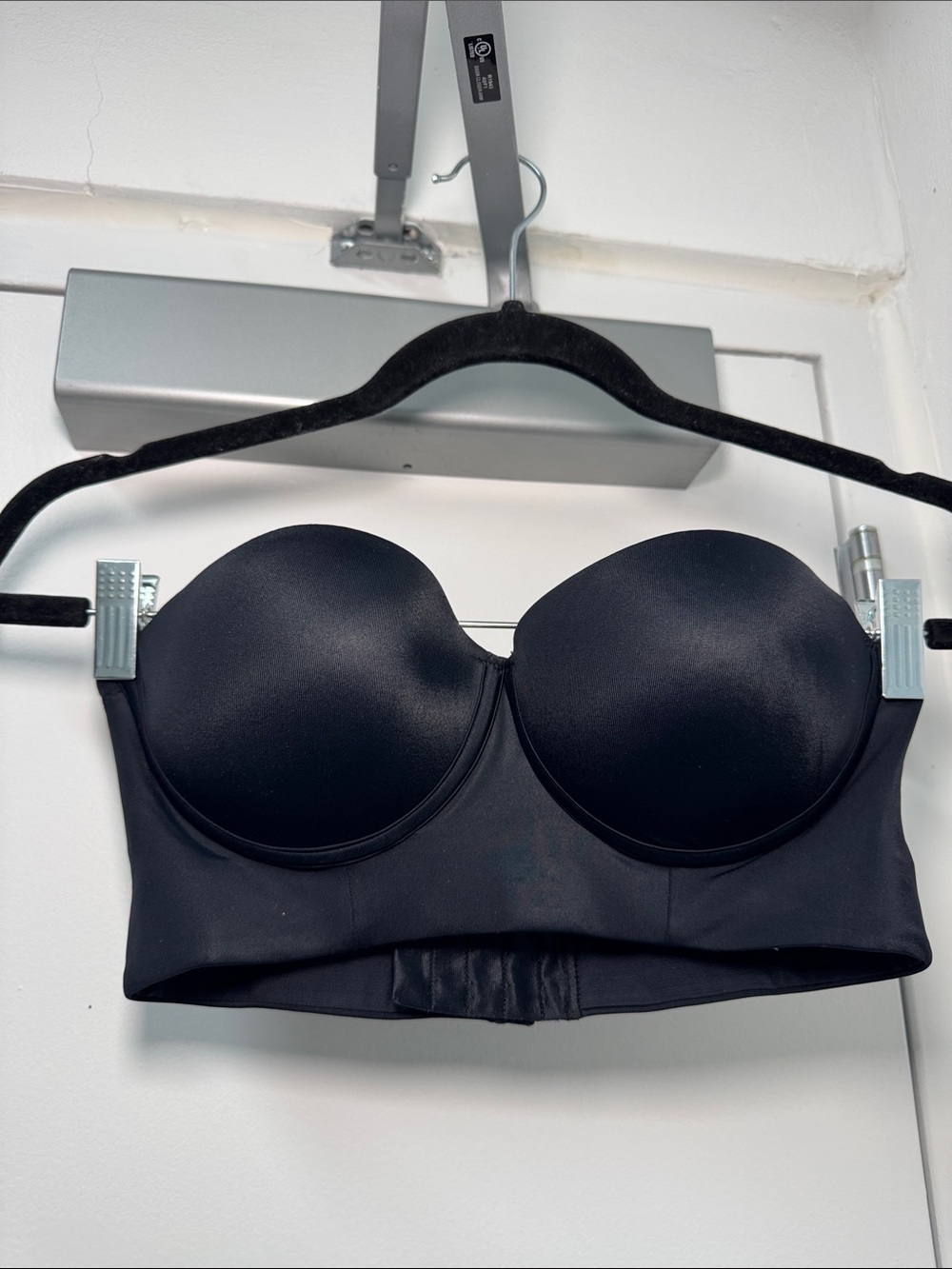 Convertible Strapless Longline Bra - Black